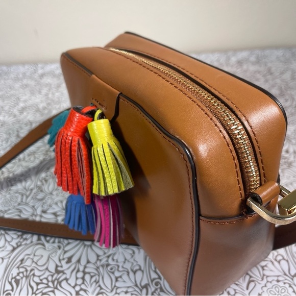 Rebecca Minkoff - Camel leather multi tassel cross body bag. - Picture 12 of 16